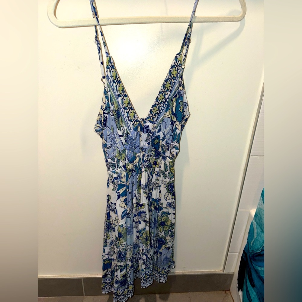 Angie Blue and White Floral Dress